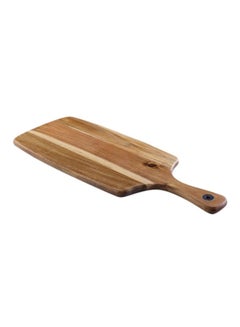 Buy Large Bamboo Cutting Board with Handle Brown in UAE