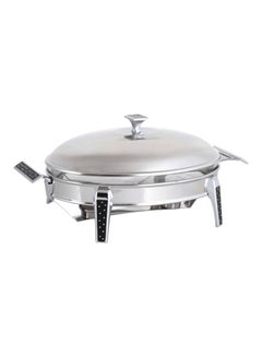 Buy Brilliant Stainless Steel Oval Warmer Silver in UAE