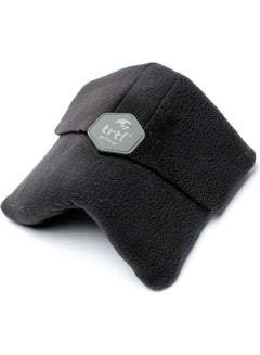 Buy Neck Support Travel Pillow Fabric Black 7.48x7.48x3.74inch in Saudi Arabia
