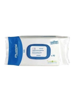 Buy Dermo Soothing Wipes - 70 Sheets 10.2 x 2.5 x 2.5cm in Saudi Arabia