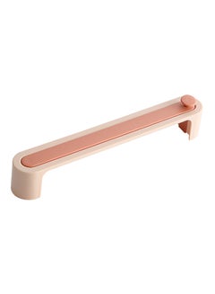 Buy Wall Mounted Towel And Shoes Double Layer Plastic Hook Pink 27x4x4.5cm in UAE