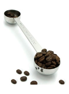 Buy 2-In-1 Stainless Steel Coffee Scoop  Spoon Silver in UAE