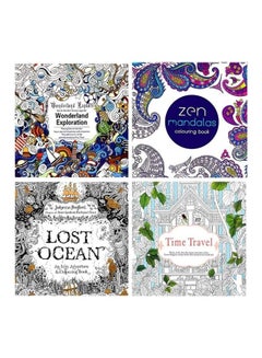 Buy 4- Piece Secret Garden Serie Lost Ocean Colouring Books in Saudi Arabia