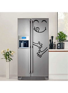 Buy Wallpaper decal Cartoon happy smiley fridge Sticker delicious smiley kitchen wall Sticker happy smiley living room wallpaper wall Decals Black 50X60cm in Egypt