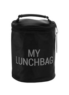 Buy Beautiful My Lunch Bag, Premium Quality Nylon for 18-24 Months, Black/White - CWMLBBLGO 18x21x18 cm in UAE