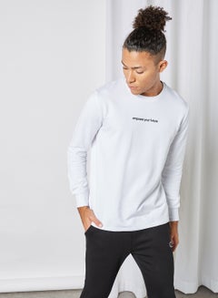 Buy Fire Ice Sweatshirt White in UAE