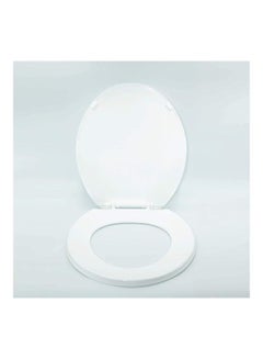 Buy Toilet Seat Lid Cover White 40x36cm in Saudi Arabia