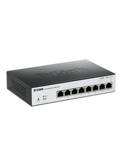 Buy Gigabit Ethernet PoE Switch  -  8 Port  - DGS-1008MP Black/Silver in Saudi Arabia