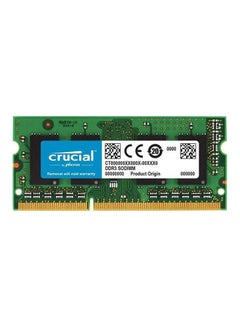 Buy 4Gb Ddr3 1333 Mt/S (Pc3-10600) Cl9 Sodimm 204Pin 1.35V/1.5V For Mac Ct4G3S1339Mceu Green in Egypt