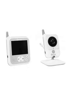 Buy 2-Piece Babyline 5.1 Video Baby Monitor - White in UAE