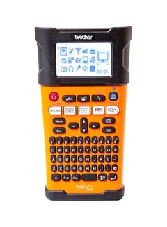 Buy P-touch Handheld Electrical Specialist Label Printer PT-E300VP Orange/Black in UAE