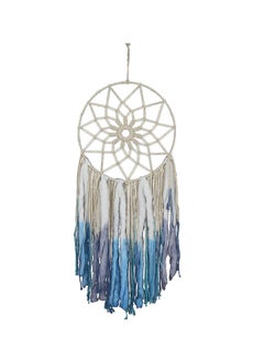 Buy Decorative Dream Catcher White/Blue/Purple 35x83cm in Saudi Arabia