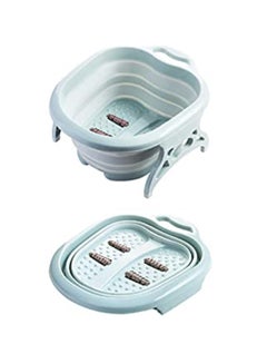Buy Foldable Foot Pedicure Massager Spa Bath Tub with 4 Massager Rollers in Egypt