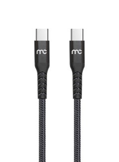 Buy Type C To Type C Charge And Sync Cable Black in UAE