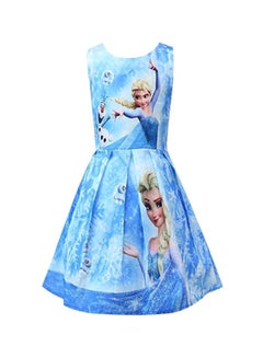 Buy Princess Elsa Party Costume 100cm in Saudi Arabia