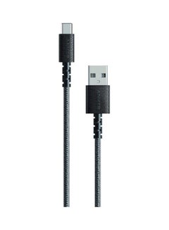 Buy Double-Braided Nylon Charging Cable Black in UAE
