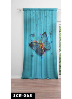 Buy Printed Curtain- velvet Multicolour 150*260cm in Egypt