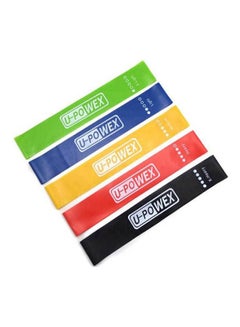 اشتري Set Of 5 Resistance Loop Exercise Band, Rubber For Strength Training Fitness For Workout Yoga CrossFit 6سم في مصر