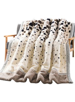 Buy Microplush Fleece Blanket Polyester Multicolour 180x220cm in Saudi Arabia