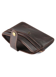 Buy Solid Card Holder Brown in Saudi Arabia