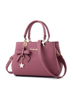 Buy Solid Shoulder Bag With Strap Pink in Saudi Arabia