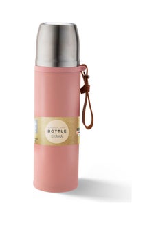 Buy Stainless Steel Bottle Pink/Silver in Saudi Arabia