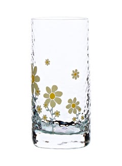 Buy Household Full Bright Hammer Sunflower Glass Clear 6.2x13.7cm in Saudi Arabia