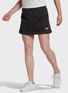 Buy Casual Trefoil Mini Skirt Black in Saudi Arabia