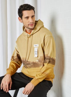 Buy Graphic Hoodie Beige in Saudi Arabia