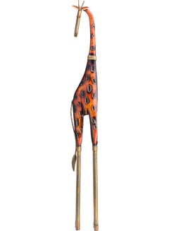 Buy Metal Decorative Large Giraffe Ornament Multicolour 55 x 7 x 12cm in Saudi Arabia