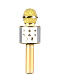 Buy Wireless Bluetooth Karaoke Microphone WS-858 Yellow in UAE