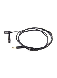 Buy Omni-Directional Lavalier Microphone For iPhone & Smartphones BY-LM10 Dark Black in UAE