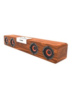 Buy Retro Wireless Bluetooth Subwoofer Speaker Brown in Saudi Arabia