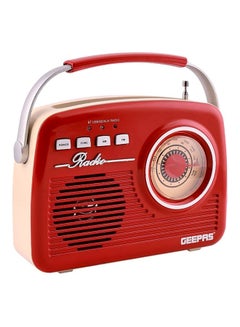 Buy Rechargeable Radio With Bluetooth GR13014 Red in UAE