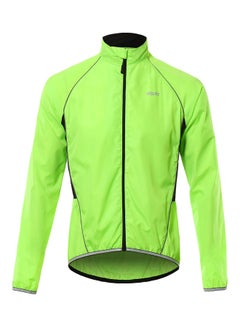 Buy Front and Rear Reflective Windbreaker Fluorescent Cycling Jacket in UAE