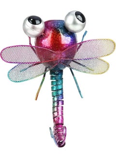 Buy Decorative Metal Dragonfly Sculpture Multicolour 24 x 12.5 x 22cm in Saudi Arabia