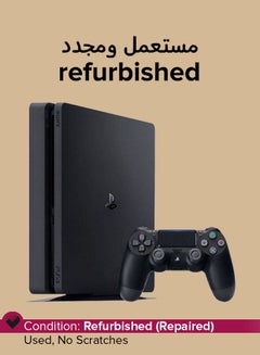 Buy Refurbished - Playstation 4 Slim 500GB Console - Jet Black in Saudi Arabia