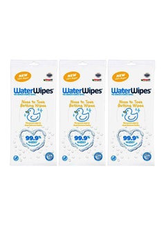 Buy XL 99.9% Water Baby Wipes - 2x16 + 16 (48 Wipes) in UAE