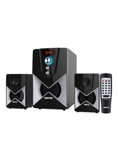Buy 2.1-Channel Multimedia Speaker System With USB - SD Card Slots And FM Radio - Bluetooth GMS8515 Black in Saudi Arabia