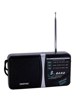 Buy Portable FM Radio GR6821 Black/Silver in Saudi Arabia