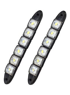 اشتري مصباح أمامي 6 LED DRL من قطعتين في السعودية