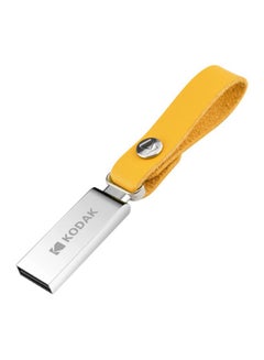 Buy 32GB Waterproof USB 3.0 Flash Drive With Sling C6681-32-L Silver/Yellow in Saudi Arabia