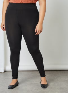 Buy Curve Mesh Panel Leggings Black in UAE