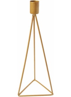 Buy Nordic Iron Geometric Incense Candle Holder gold 16.5cm in UAE