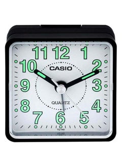 Buy Square Shape Analog Alarm Clock Black 5.7 x 5.7 x 3.3cm in Egypt