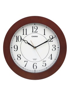 Buy Round Shaped Analog Wall Clock Brown/White/Black 26cm in UAE
