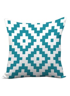 Buy Decorative Printed Pillowcase Blue/White 45 x 45cm in Saudi Arabia