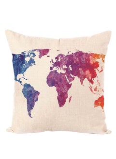 Buy Decorative Printed Pillowcase Multicolour 45 x 45cm in UAE