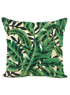 Buy Modern Home Painted Pillowcase linen White/Green in UAE