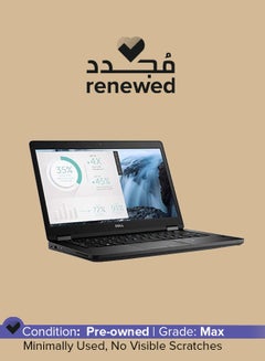 اشتري مُجدد - لابتوب لاتيتيود E5480 (2016) بشاشة مقاس 14 بوصة ومعالج إنتل كور i5/الجيل السادس/ذاكرة رام 8 جيجابايت/محرك أقراص SSD سعة 256 جيجابايت/بطاقة رسومات مدمجة عالية الوضوح 520 أسود في السعودية